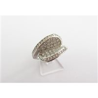 Ring Damiata Gioielli Woman in White Gold Zircone 2150/102/4-D199 - 2150/102/4-D199